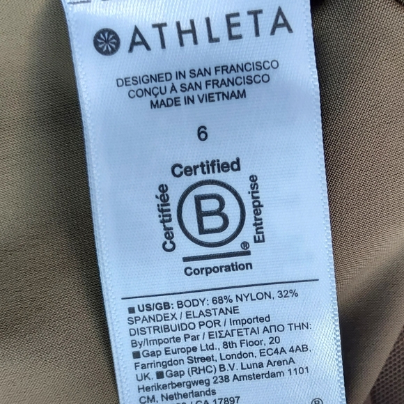 Athleta Cosmic Wide Leg Pant Size 6 Olive Track Travel Outdoors NEW NWT - Picture 11 of 13